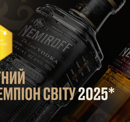 Nemiroff — абсолютний світовий бренд-лідер 2025 за версією The Spirits Business
