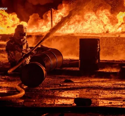 Удар по Одещині: спалахнув обʼєкт паливно-енергетичної інфраструктури (фото)