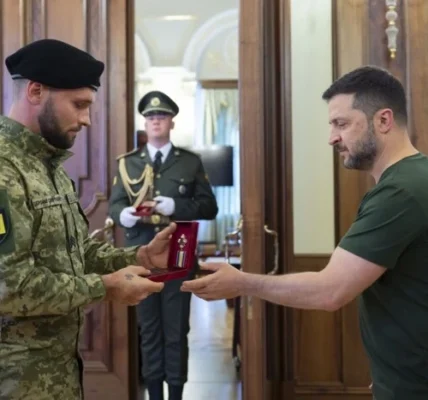 Зеленський відзначив воїнів-танкістів державними нагородами