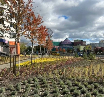 На Оболоні замість кіосків облаштовано два нові сквери (фото)