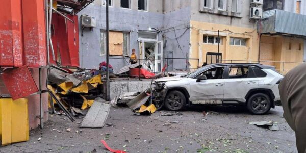 З'явилось відео атаки на зрадника в Новій Каховці