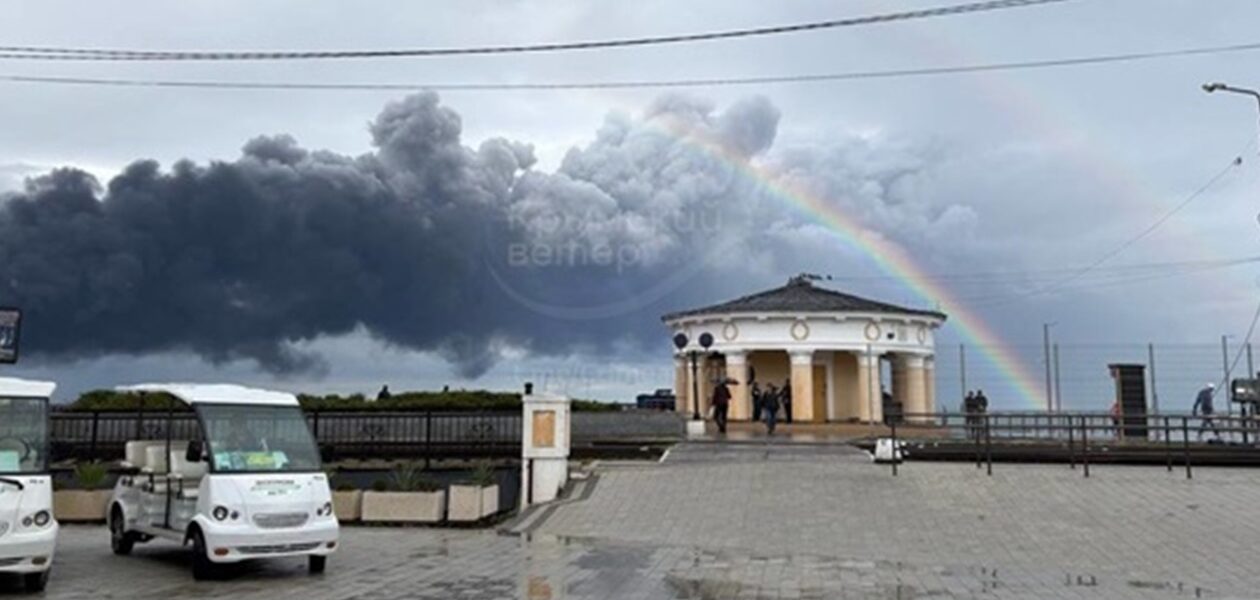 Знищену нафтобазу в Криму показали з супутника