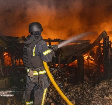 Росія атакувала Харківщину дронами: виникли численні пожежі
