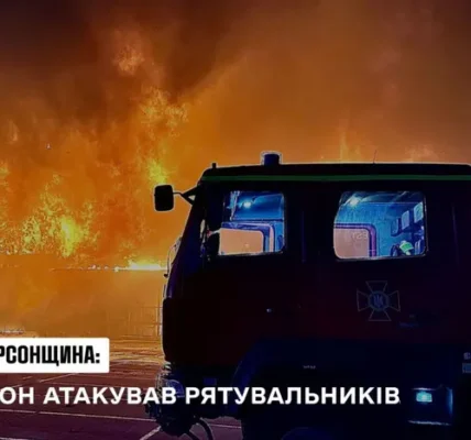 У Херсоні окупанти вдарили по рятувальниках