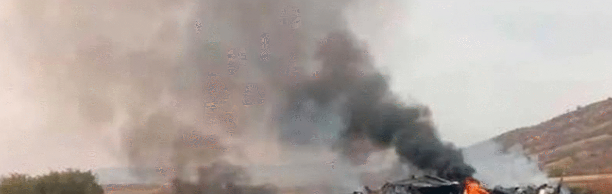 Військовий літак Туреччини впав на кордоні Грузії та Азербайджану