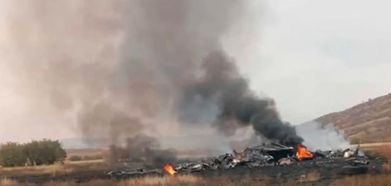 Військовий літак Туреччини впав на кордоні Грузії та Азербайджану