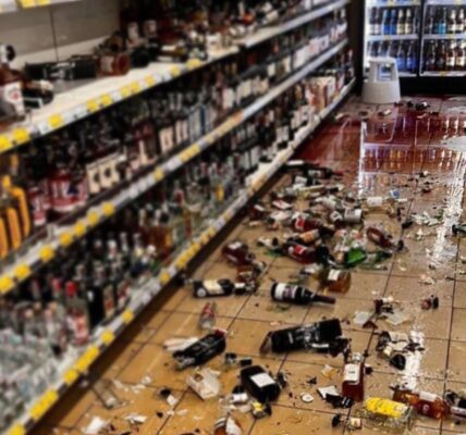 Киянин розгромив алкогольний відділ у магазині