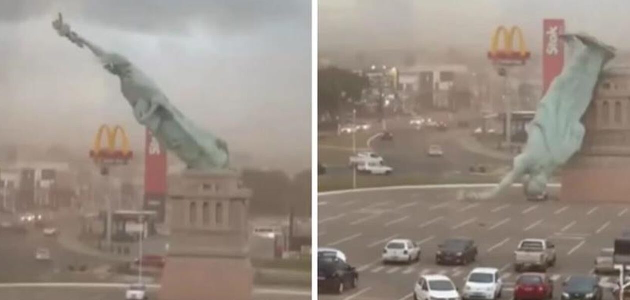 У Бразилії впала копія американської статуї Свободи